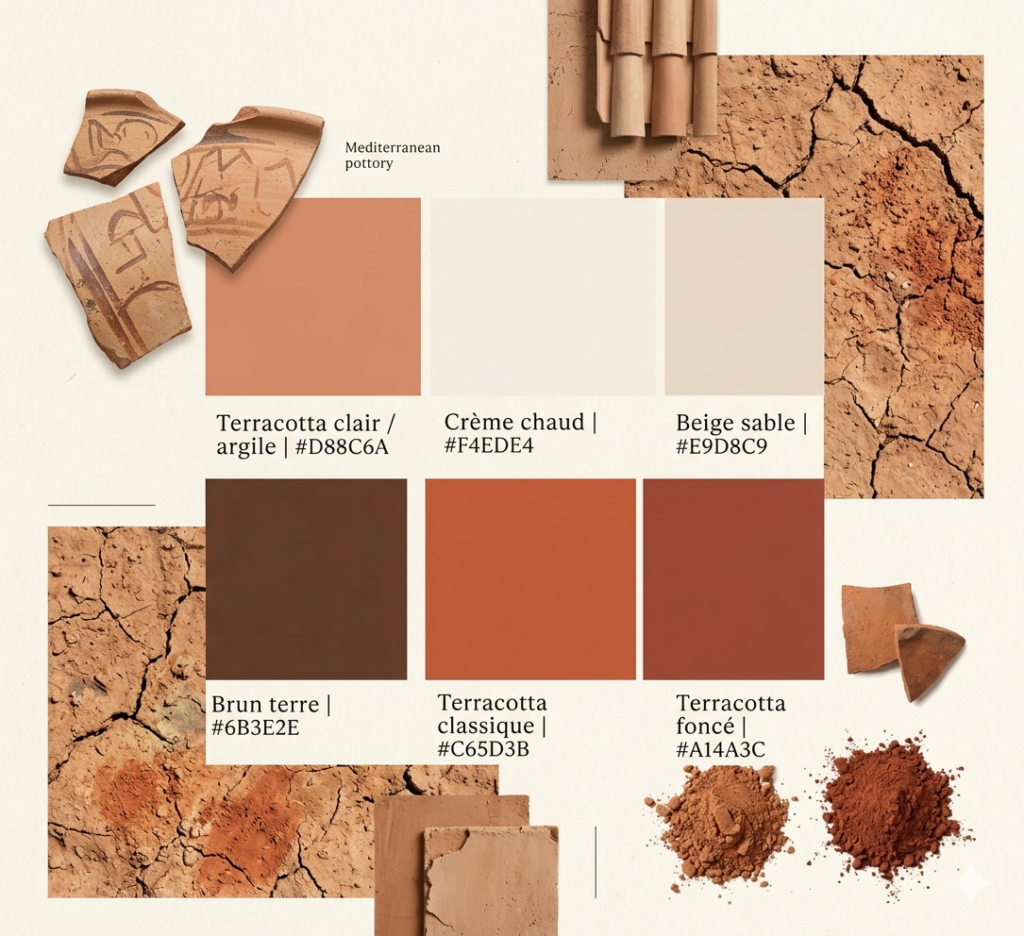 palette couleur terracotta
