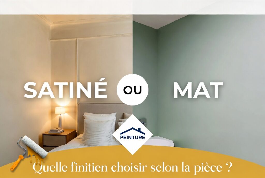 Peinture mate ou satinée laquelle choisir selon la pièce