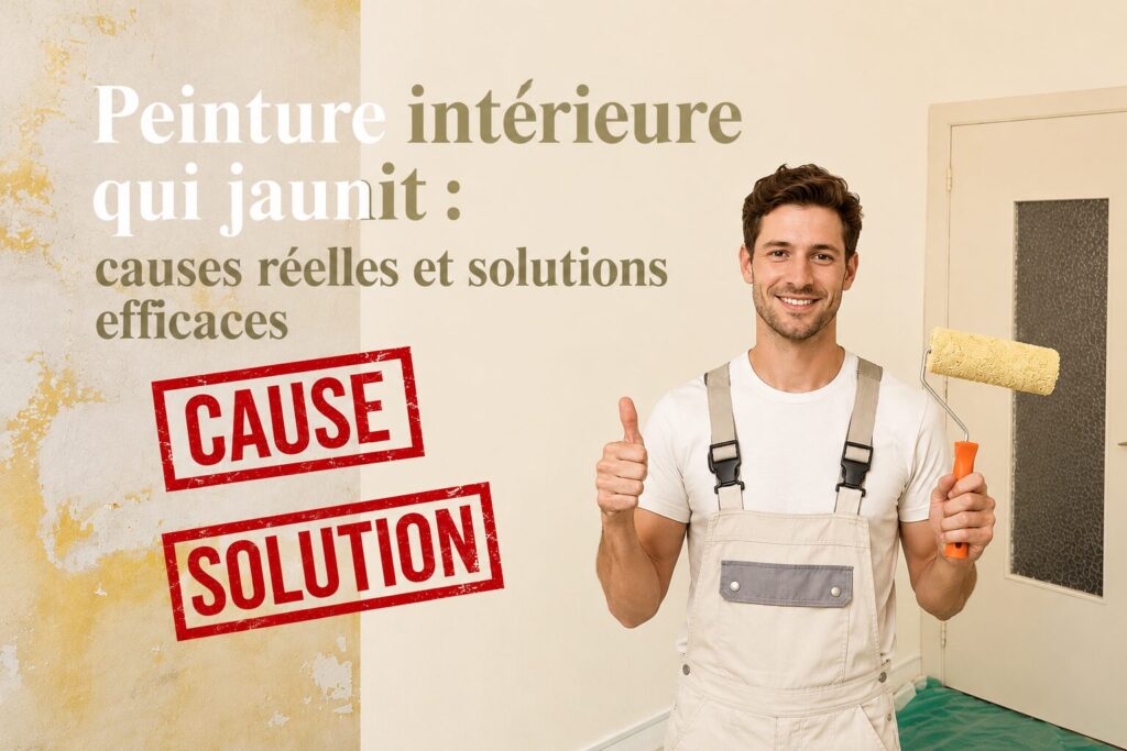 pourquoi peinture interieure qui jaunit