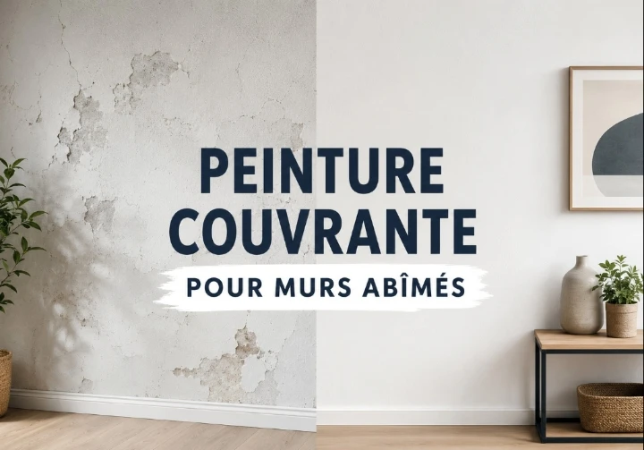 peinture couvrante pour murs abîmés