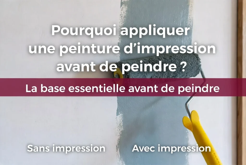 pourquoi appliquer une peinture d'impression avant de peindre