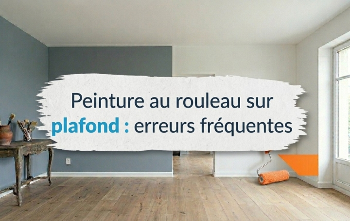 Peinture au rouleau sur plafond erreurs fréquentes