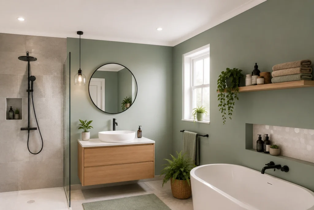 peinture pour une salle de bain humide