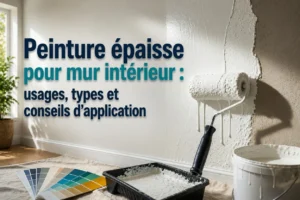Peinture épaisse pour mur intérieur : à quoi ça sert et comment bien l&rsquo;utiliser ?