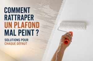 Comment rattraper un plafond mal peint ?