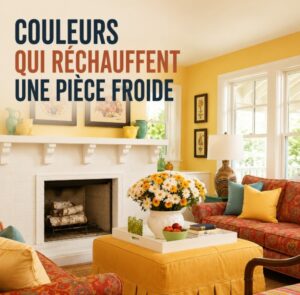 Quelles couleurs réchauffent une pièce froide ?