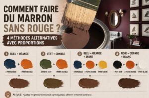 Comment faire du marron sans rouge ?