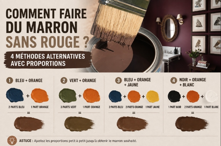 comment faire du marron sans rouge